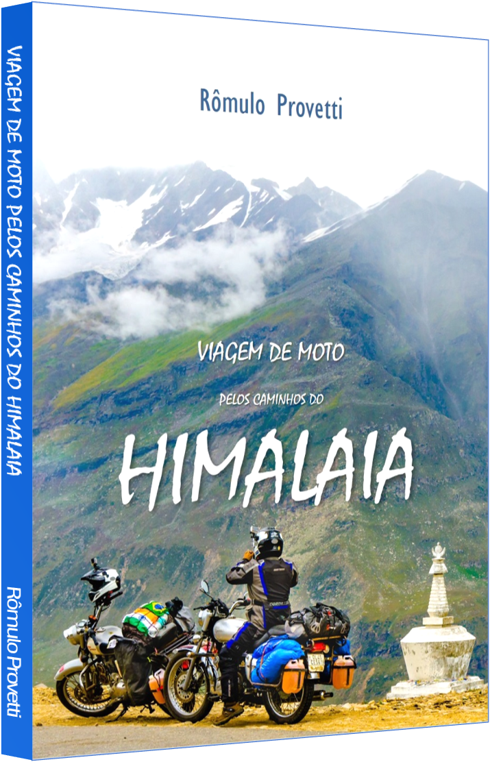 Livro sobre viagem de moto pelo Himalaia