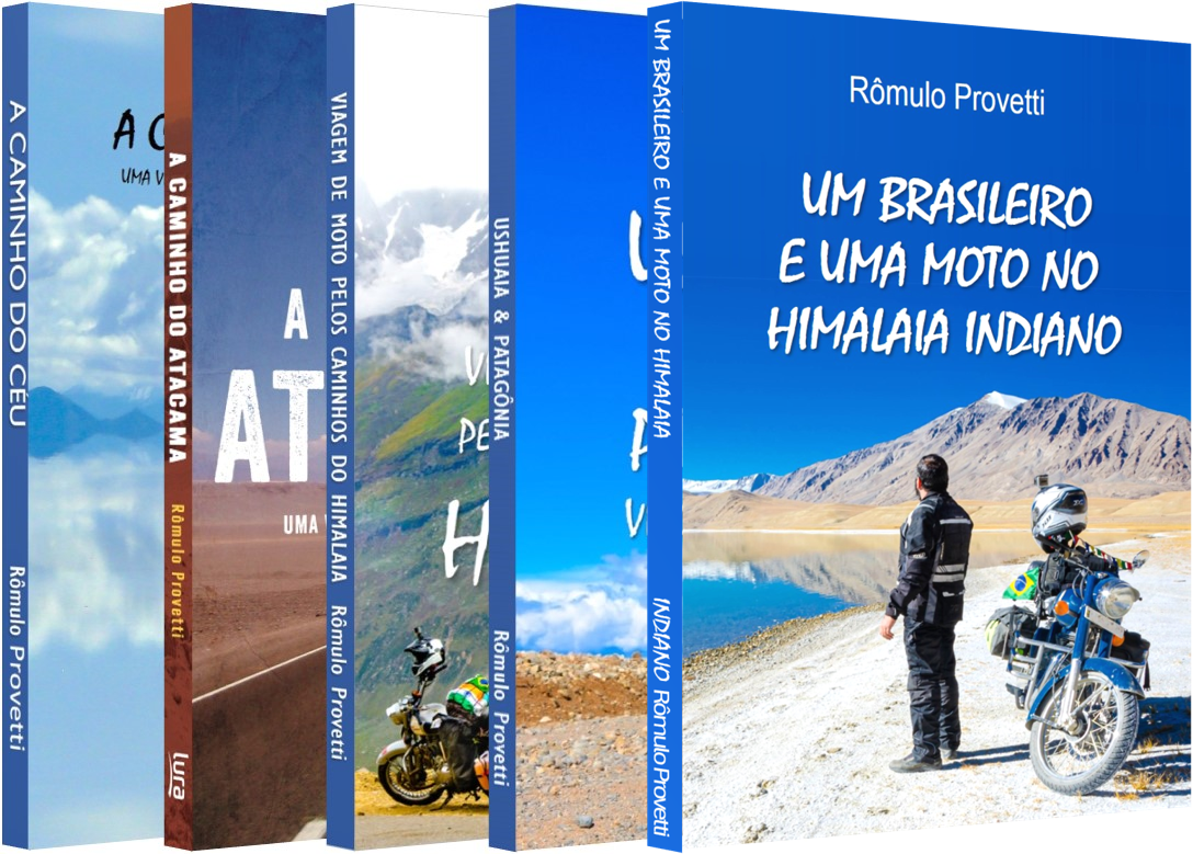 Cinco livros sobre viagens de moto